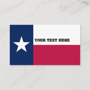 Cartão De Visita Texas Flag