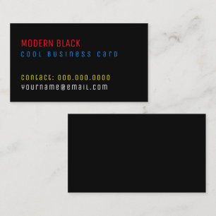 Cartão De Visita texto a preto moderno minimalista