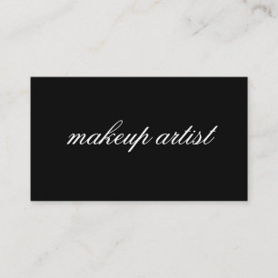 Cartão De Visita Texto Cursive minimalista