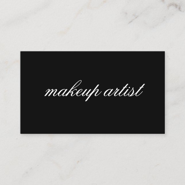 Cartão De Visita Texto Cursivo Minimalista (Frente)