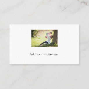 Cartão De Visita Texto da imagem de adição de nome da família da fi