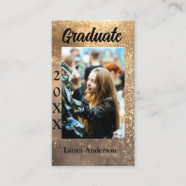 Cartão De Visita Texto de classe de nome de adição de graduação de 