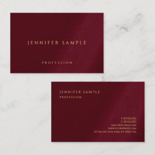 Cartão De Visita Texto de Cor Dourada Personalizado Europeu para na