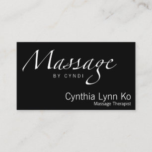 Cartão De Visita Texto de Massagem