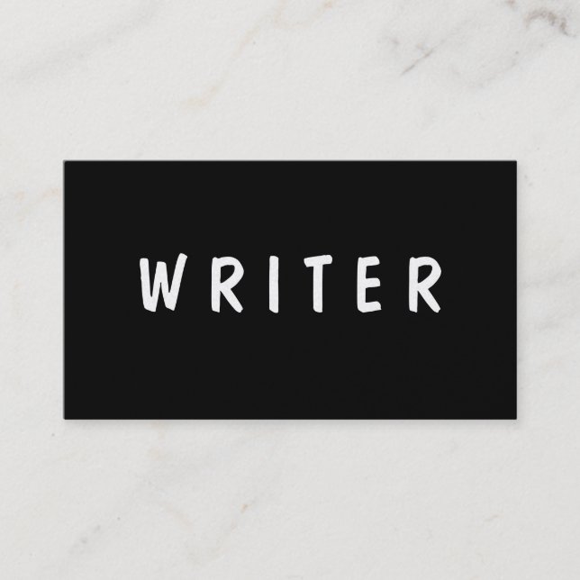 Cartão De Visita Texto do autor | do escritor | (Frente)