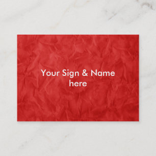 Cartão De Visita TEXTO DO PAPEL DE FUNDO - vermelho sujo
