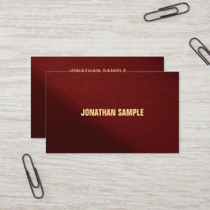 Cartão De Visita Texto Dourado Elegante Moderno Personalizado