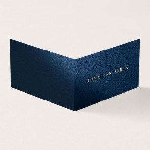 Cartão De Visita Texto Dourado Personalizado, O Luxo Elegante Moder