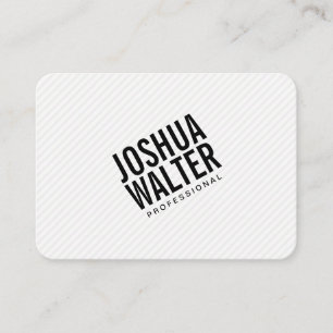 Cartão De Visita Texto em negrito simples com faixas