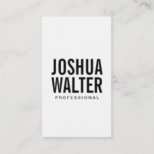 Cartão De Visita Texto em negrito simples com faixas