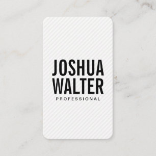 Cartão De Visita Texto em negrito simples com faixas
