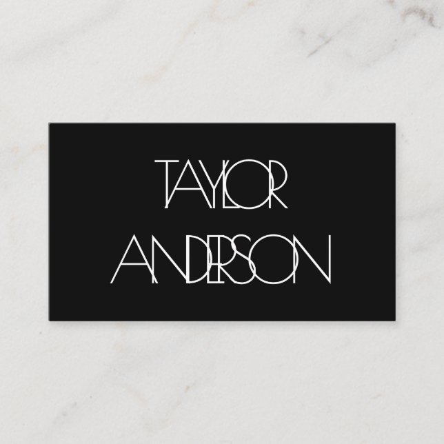 Cartão De Visita Texto embaraçado (Frente)