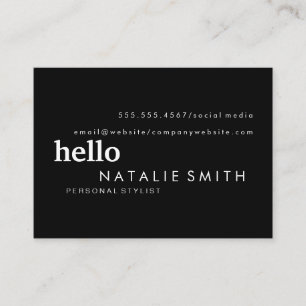 Cartão De Visita Texto misturado