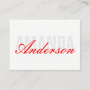 Cartão De Visita Texto Negrito e Rico