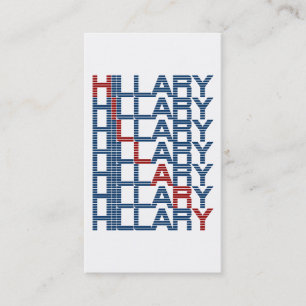 Cartão De Visita textoPilhasDeTextoDeClonagem Hillary