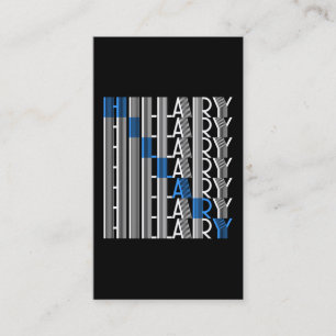 Cartão De Visita textual de Hillary Clinton
