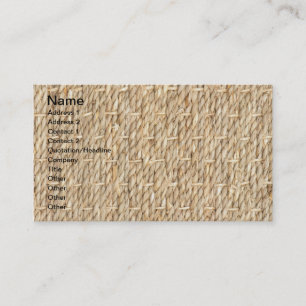 Cartão De Visita Textura de burlap