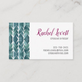 Cartão De Visita Textura de Cactus