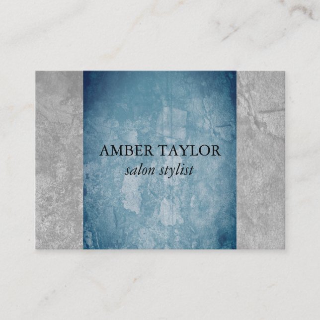 Cartão De Visita Textura de dois tons de inclinação (Frente)