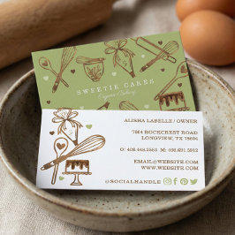 Cartão De Visita Textura de madeira de solo e Cozinhar