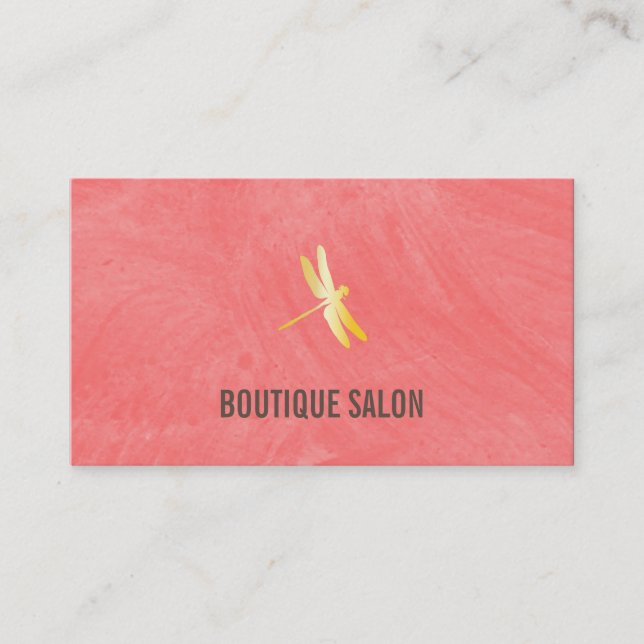 Cartão De Visita Textura de Pincel (Mandioca) (Frente)