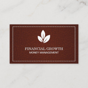 Cartão De Visita Textura em couro