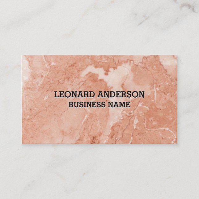 Cartão De Visita Textura | Marble (Frente)
