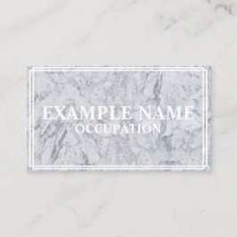 Cartão De Visita Textura mármore personalizada (americana)