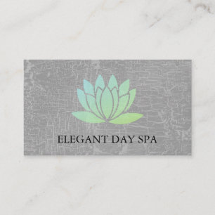 Cartão De Visita Textura Marmoreada da Flor do Lotus