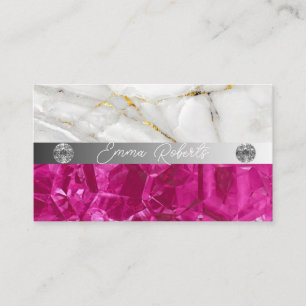 Cartão De Visita Textura Mineral Ametist Crystal Quartz