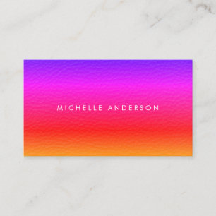 Cartão De Visita Textura vibrante minimalista moderna