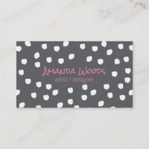 Cartão De Visita Textured marca (branco)/expressivo