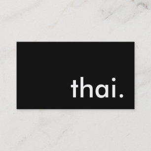 Cartão De Visita thai.