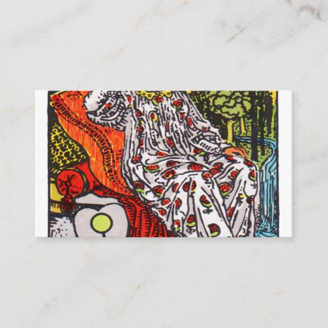 Cartão De Visita The Empress Tarot Card (Frente)