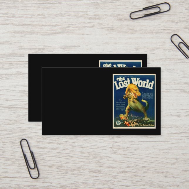 Cartão De Visita The Lost World Business Card (Frente/Verso In Situ)