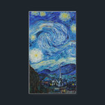 Cartão De Visita The Starry Night (1889), por Vincent Van Gogh<br><div class="desc">Pintores famosos de todos os tempos</div>