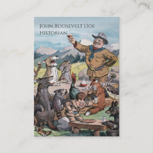 Cartão De Visita Theodore Roosevelt - Professor de História/Govern