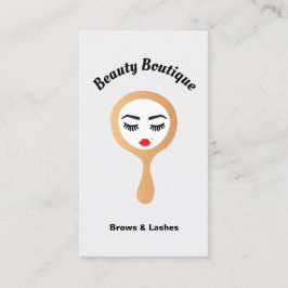 Cartão De Visita Threading de Extensões de Lash Eyelash e Tinta de 