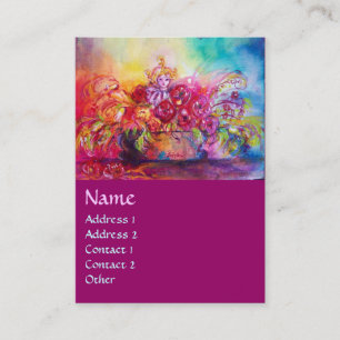 CARTÃO DE VISITA THUMBELINA, FLOWER BASKET E BUTTERFLY