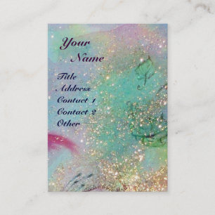 CARTÃO DE VISITA THUMBELINA QUE DORME ENTRE AUMENTOU AS FOLHAS