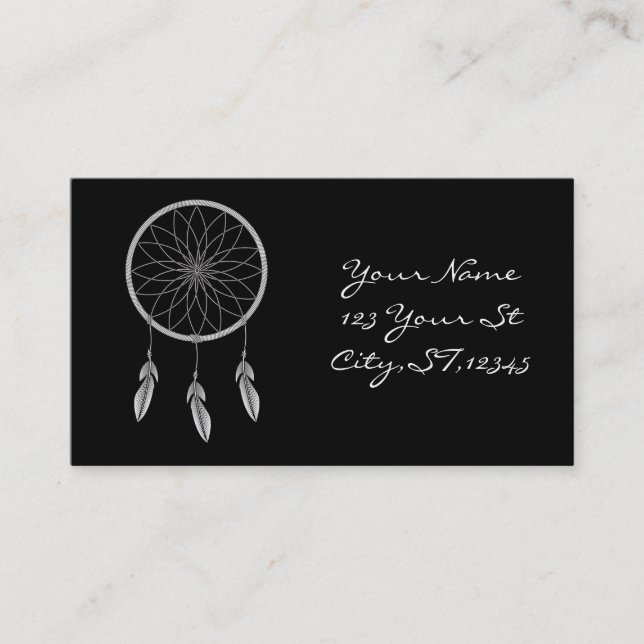 Cartão De Visita Thunder_Cove do caçador de sonhos (Frente)