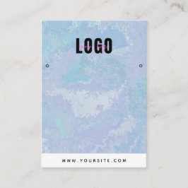 Cartão De Visita Tie Dye Watercolor Earrings Jewelry Display