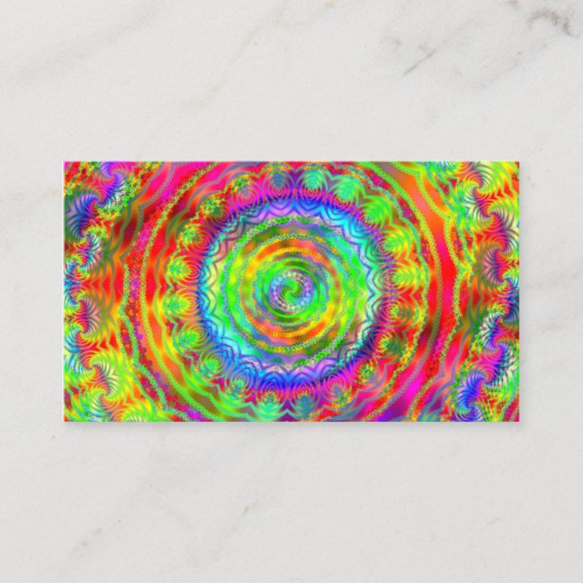 Cartão De Visita Tiedye Alvo (Frente)