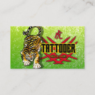 Cartão De Visita Tigre de Tattooer