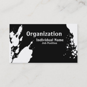 Cartão De Visita Tinta artística