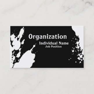 Cartão De Visita Tinta artística