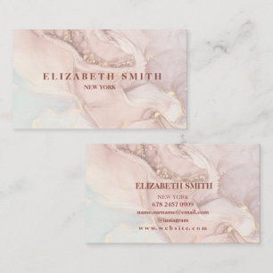 Cartão De Visita Tinta e Mármore de Lâmpada Moderna