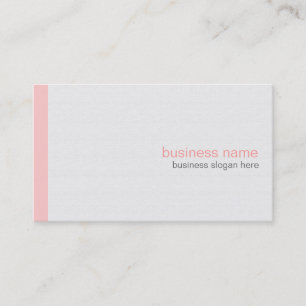 Cartão De Visita Tinta Rosa Simples e Elegante em Branco