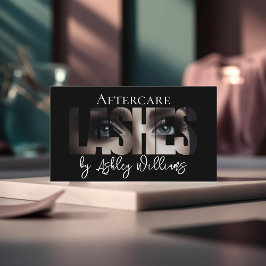 Cartão De Visita Típica moderna "LASHES by" após o atendimento