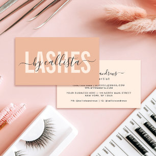 Cartão De Visita Típica Simples Moderna Elegante Lashes Business C